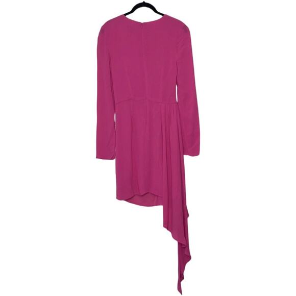 Bardot Pink Stilla Asymmetrical Drape Dress Woman's size 2/XXS Formal Prom Dance - Picture 3 of 15